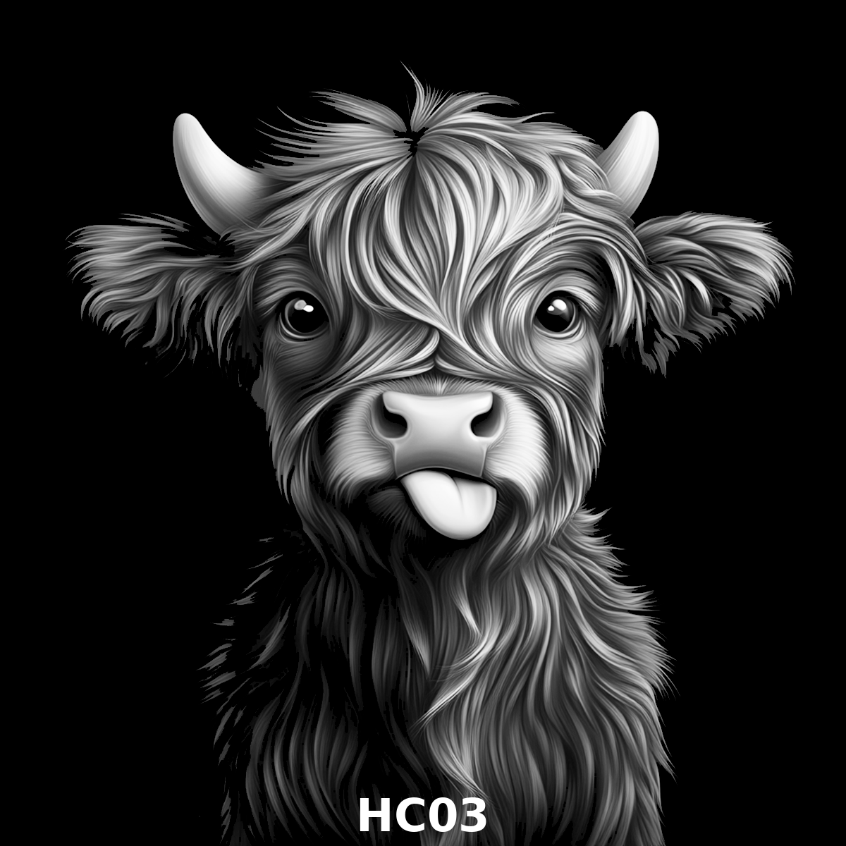 Set of four (4) Highland Cattle Coasters – Rustic Charm for Your Home