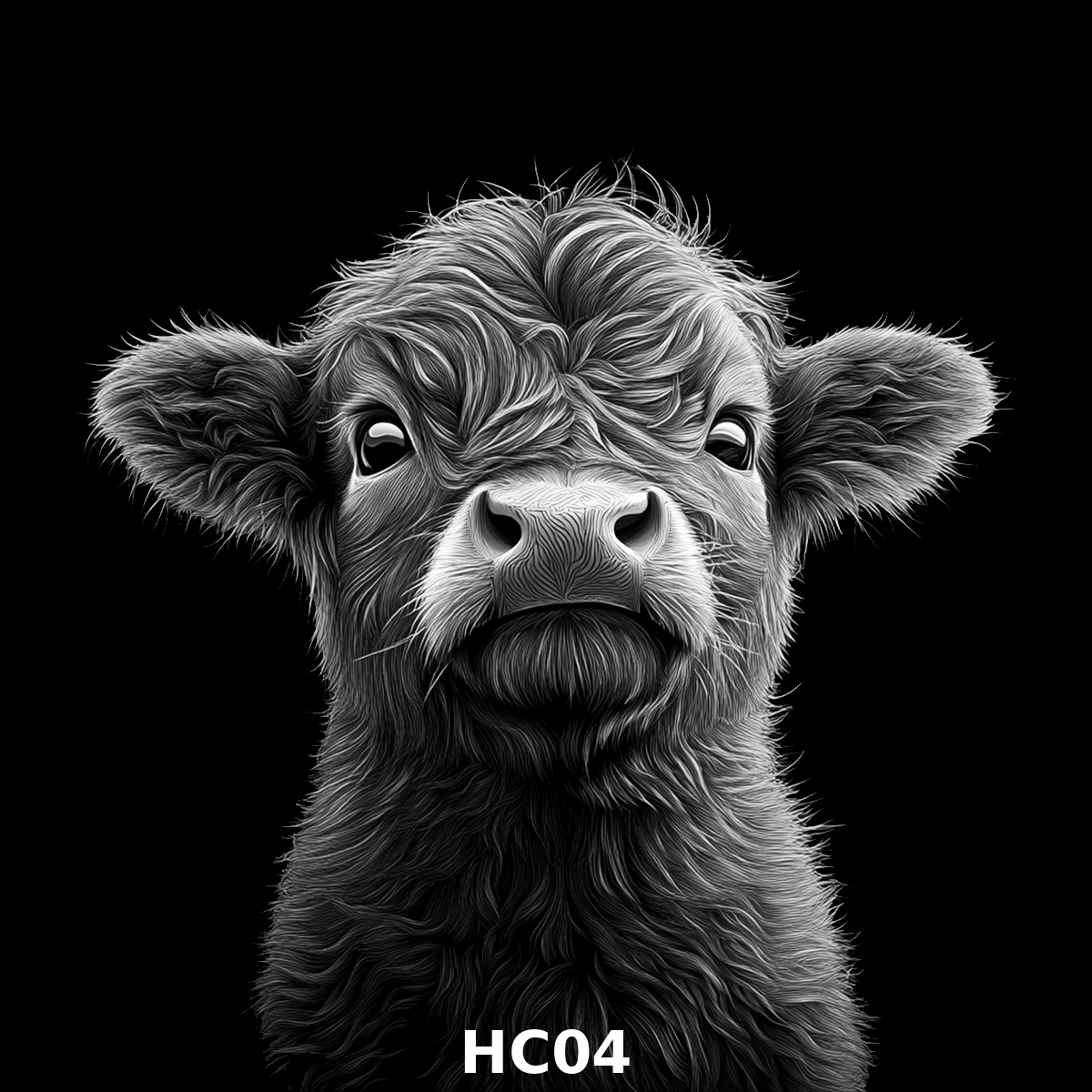 Set of four (4) Highland Cattle Coasters – Rustic Charm for Your Home
