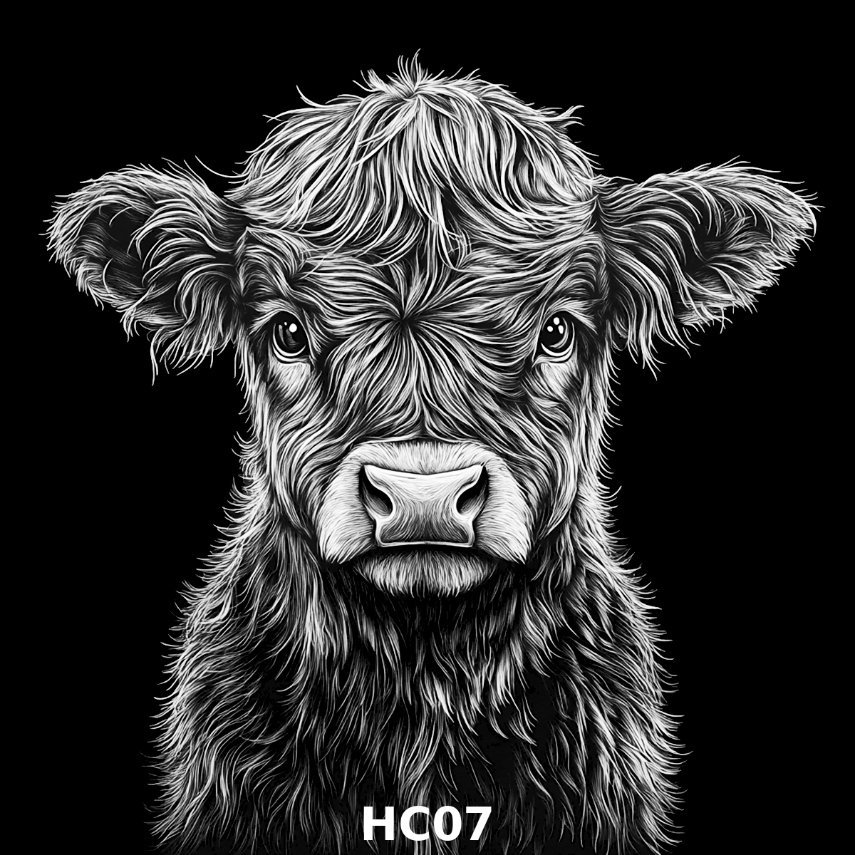 Set of four (4) Highland Cattle Coasters – Rustic Charm for Your Home