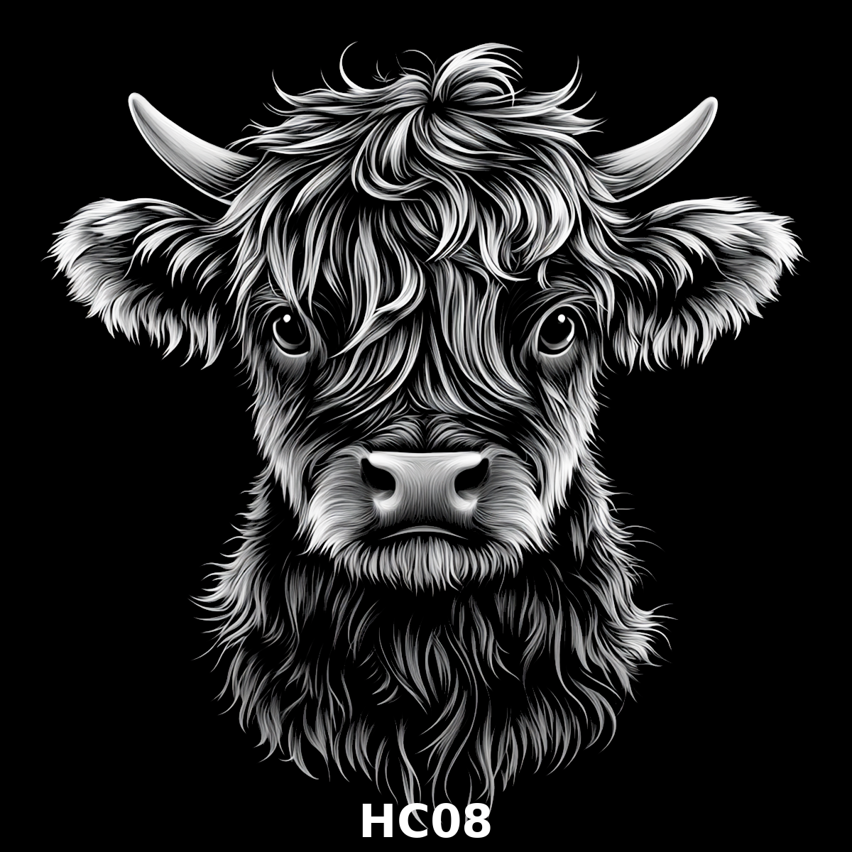 Set of four (4) Highland Cattle Coasters – Rustic Charm for Your Home