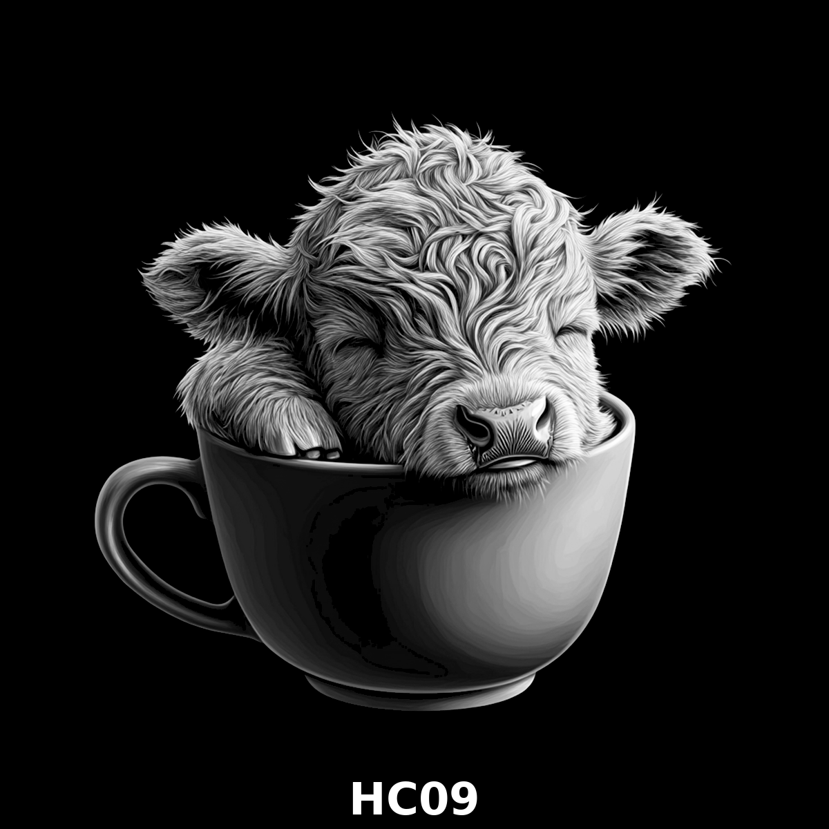 Set of four (4) Highland Cattle Coasters – Rustic Charm for Your Home