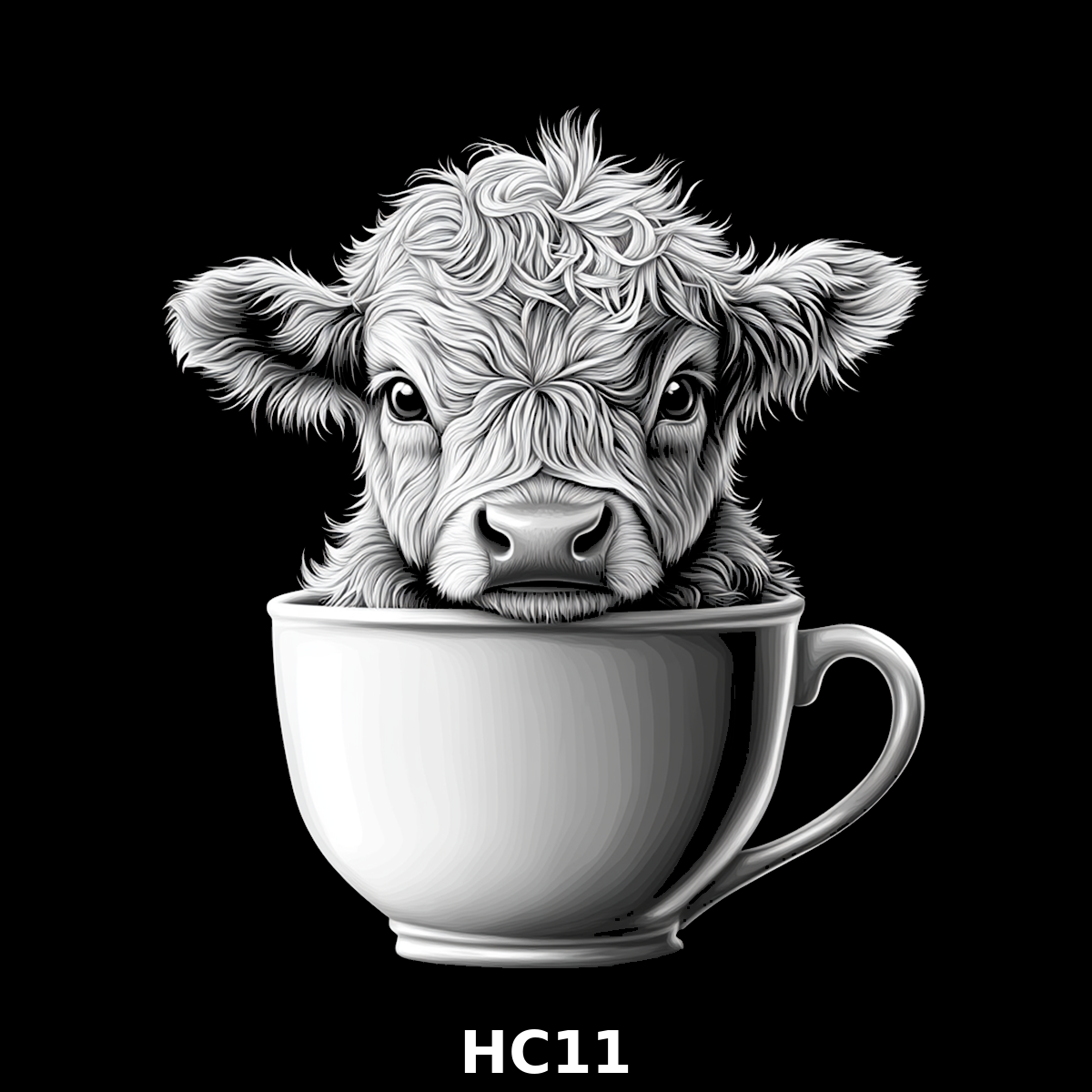 Set of four (4) Highland Cattle Coasters – Rustic Charm for Your Home