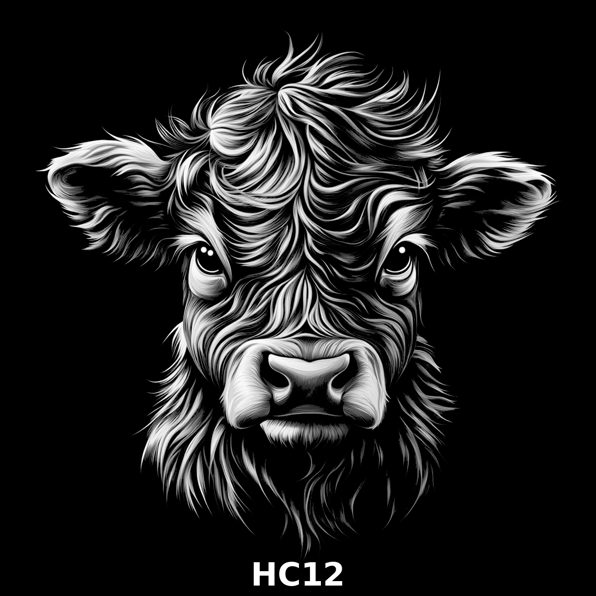 Set of four (4) Highland Cattle Coasters – Rustic Charm for Your Home