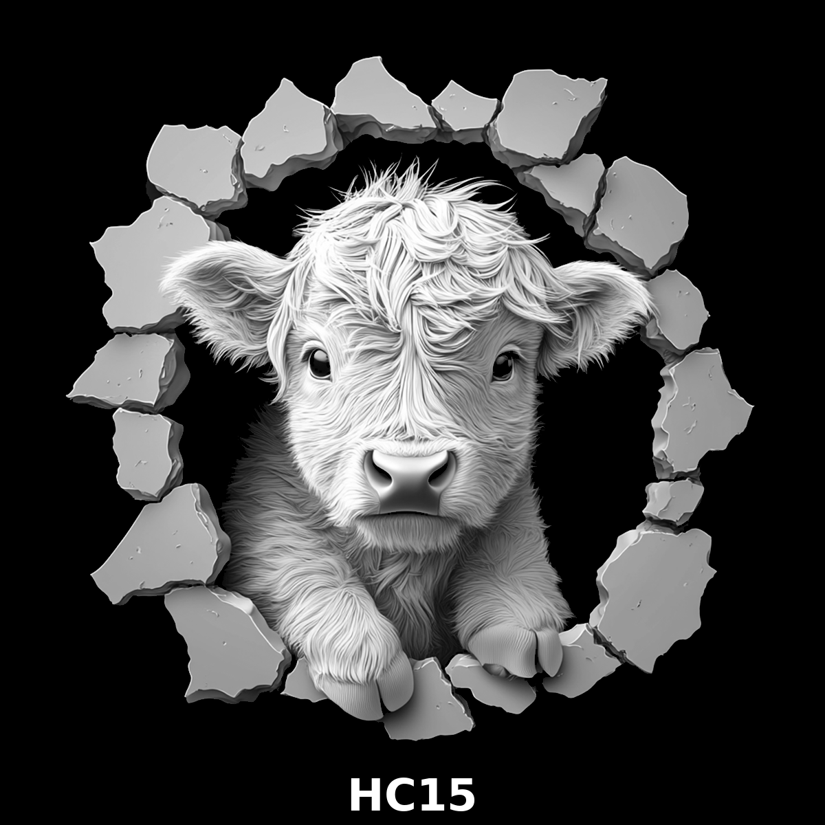 Set of four (4) Highland Cattle Coasters – Rustic Charm for Your Home