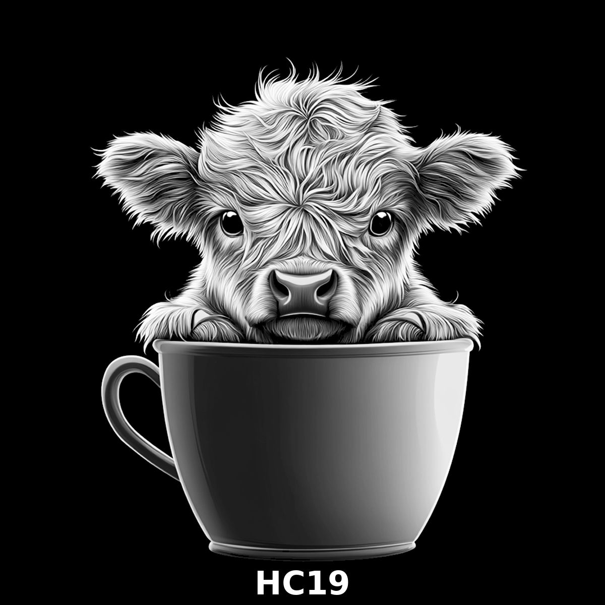 Set of four (4) Highland Cattle Coasters – Rustic Charm for Your Home