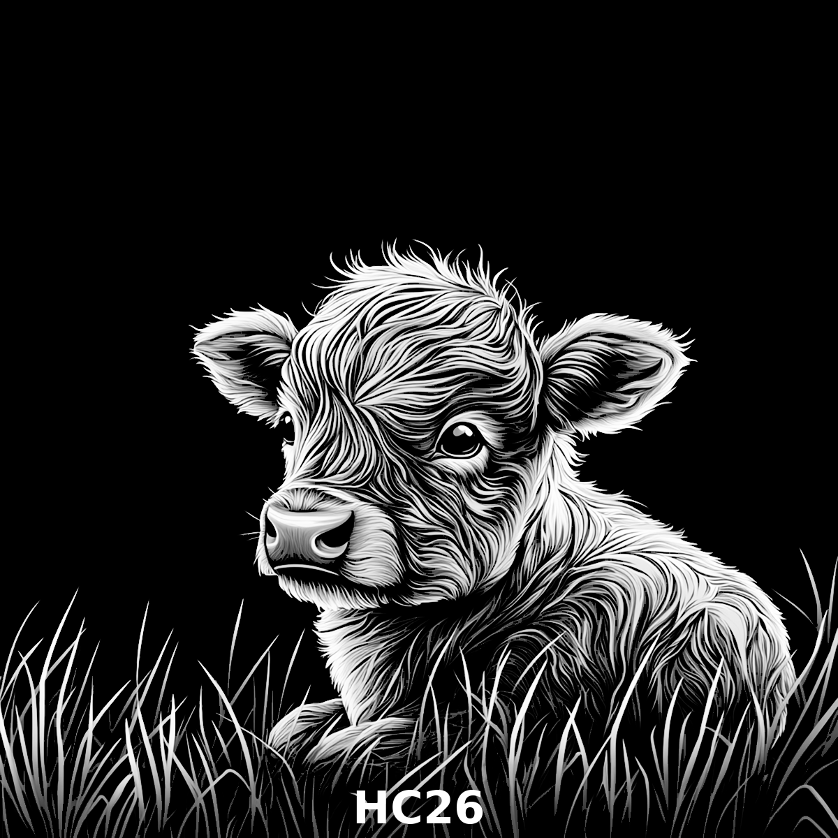 Set of four (4) Highland Cattle Coasters – Rustic Charm for Your Home