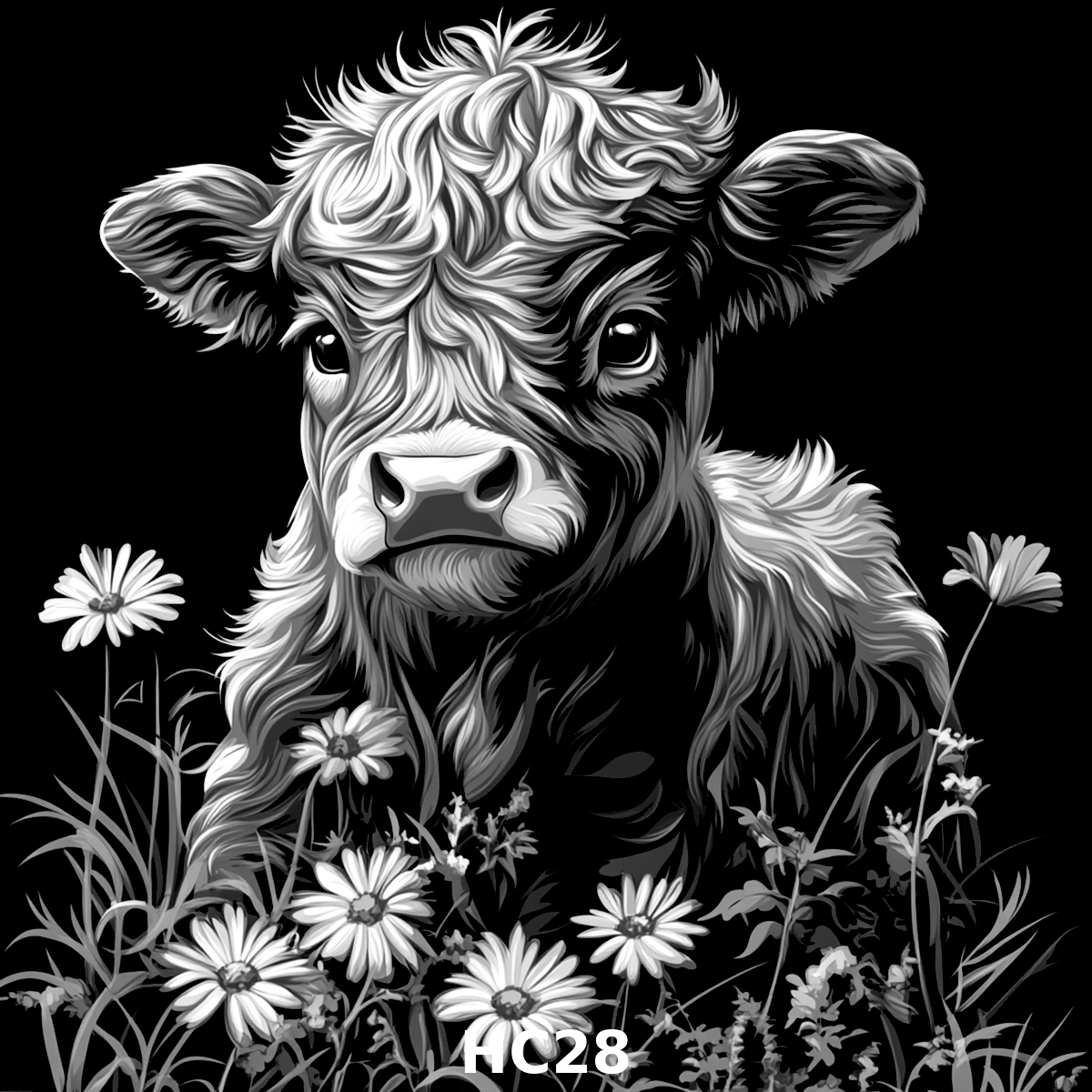 Set of four (4) Highland Cattle Coasters – Rustic Charm for Your Home