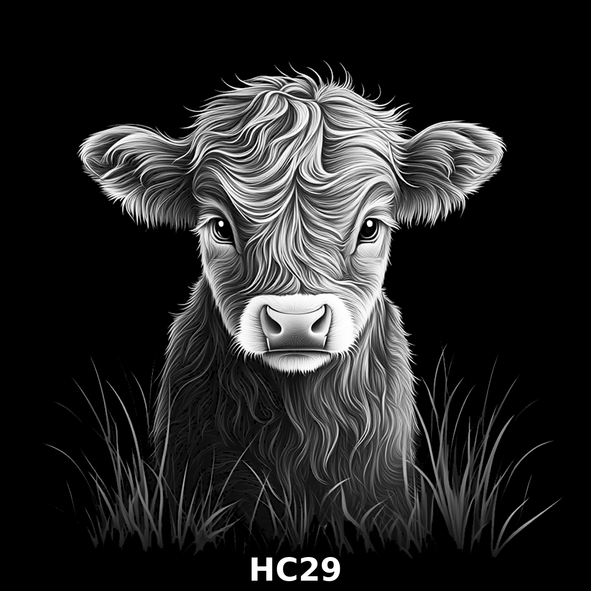 Set of four (4) Highland Cattle Coasters – Rustic Charm for Your Home