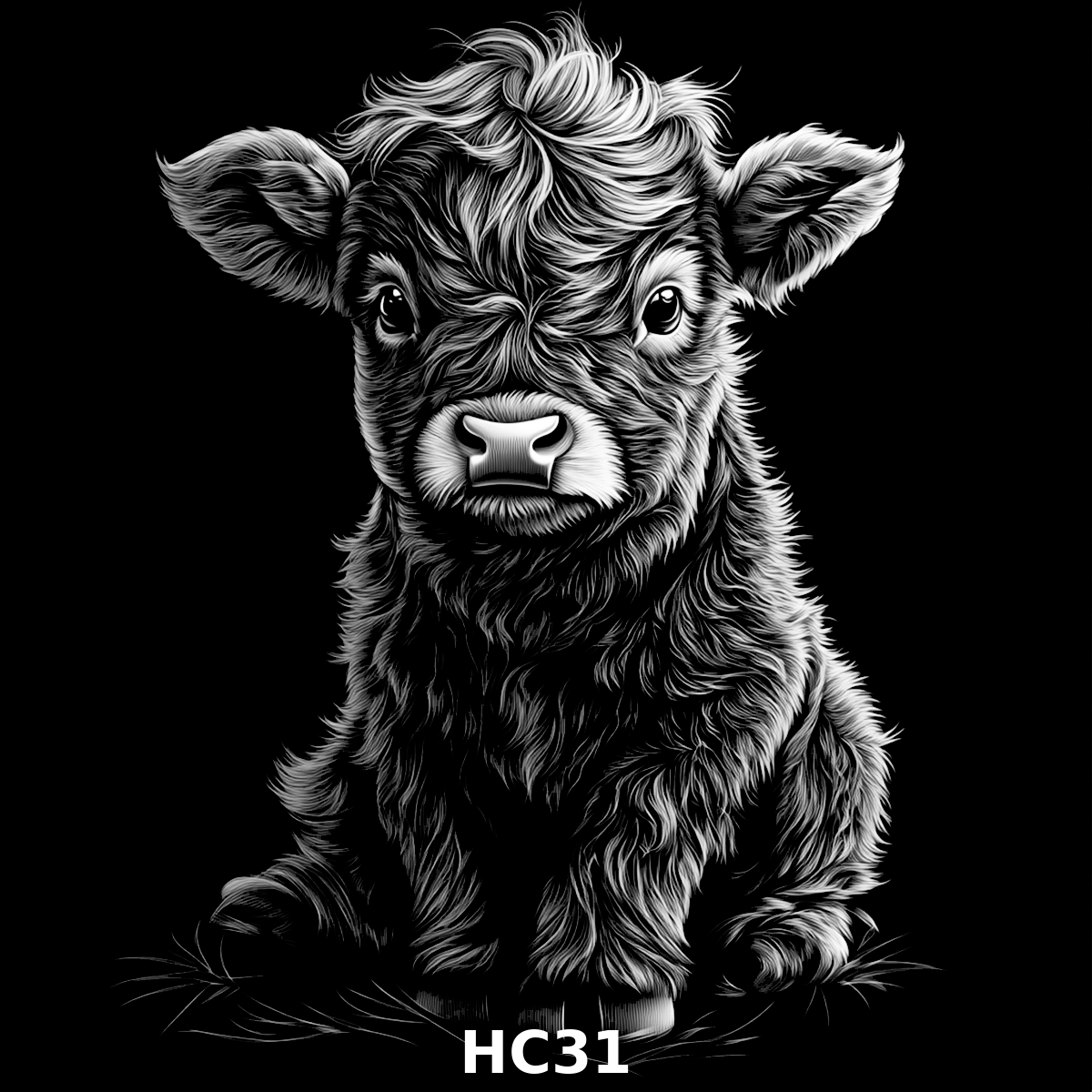 Set of four (4) Highland Cattle Coasters – Rustic Charm for Your Home