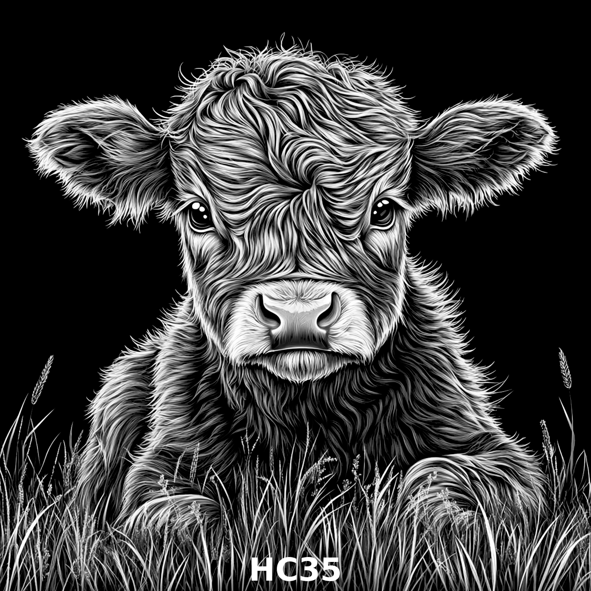 Set of four (4) Highland Cattle Coasters – Rustic Charm for Your Home