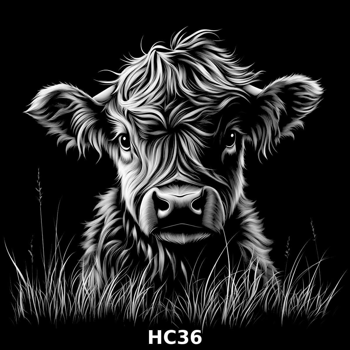 Set of four (4) Highland Cattle Coasters – Rustic Charm for Your Home
