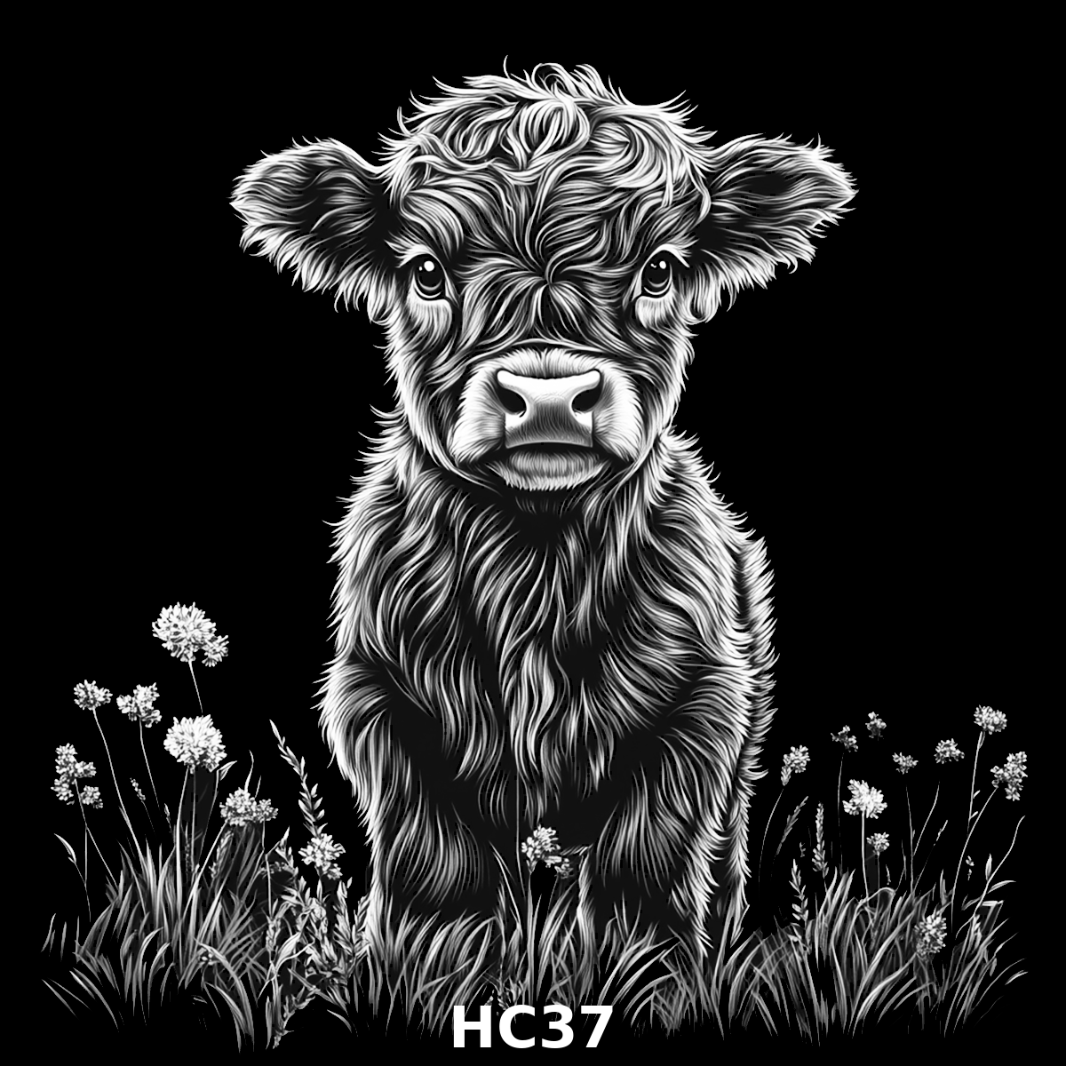 Set of four (4) Highland Cattle Coasters – Rustic Charm for Your Home