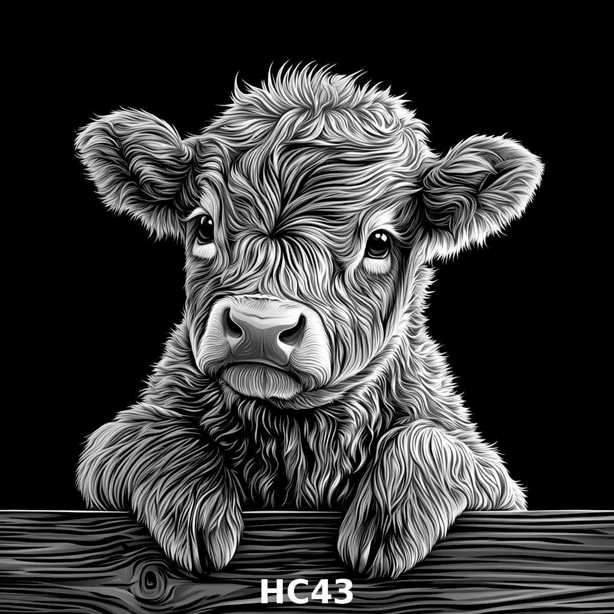 Set of four (4) Highland Cattle Coasters – Rustic Charm for Your Home