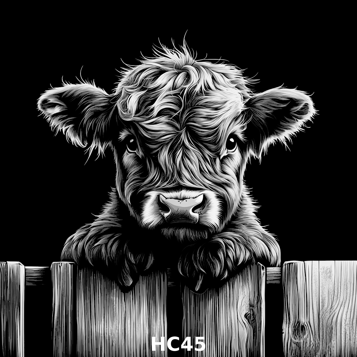 Set of four (4) Highland Cattle Coasters – Rustic Charm for Your Home