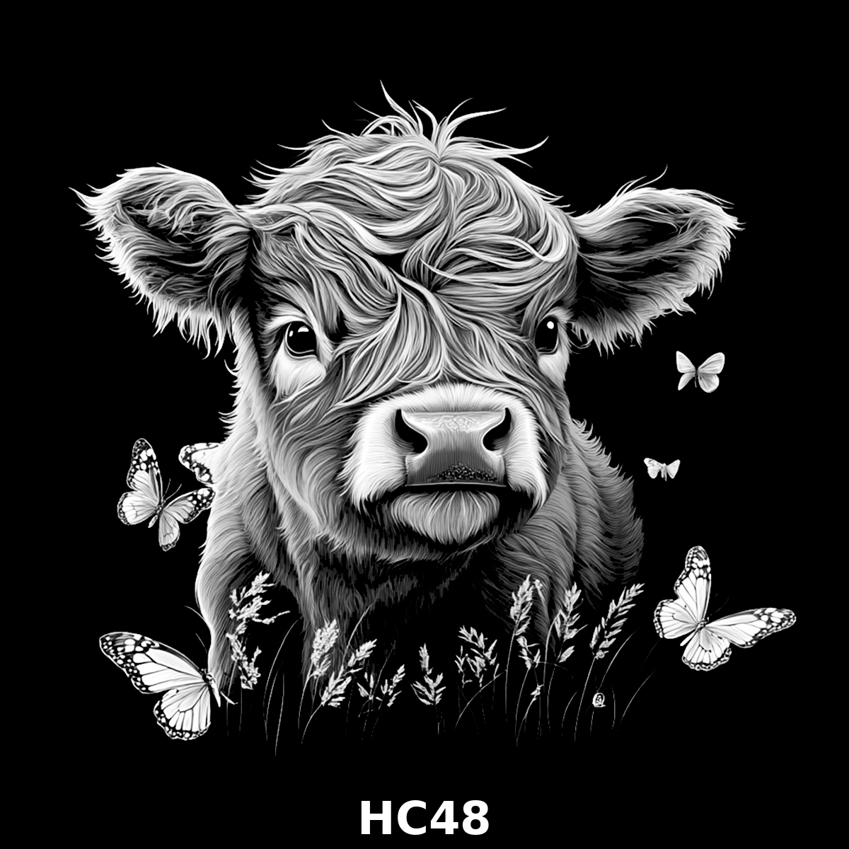 Set of four (4) Highland Cattle Coasters – Rustic Charm for Your Home