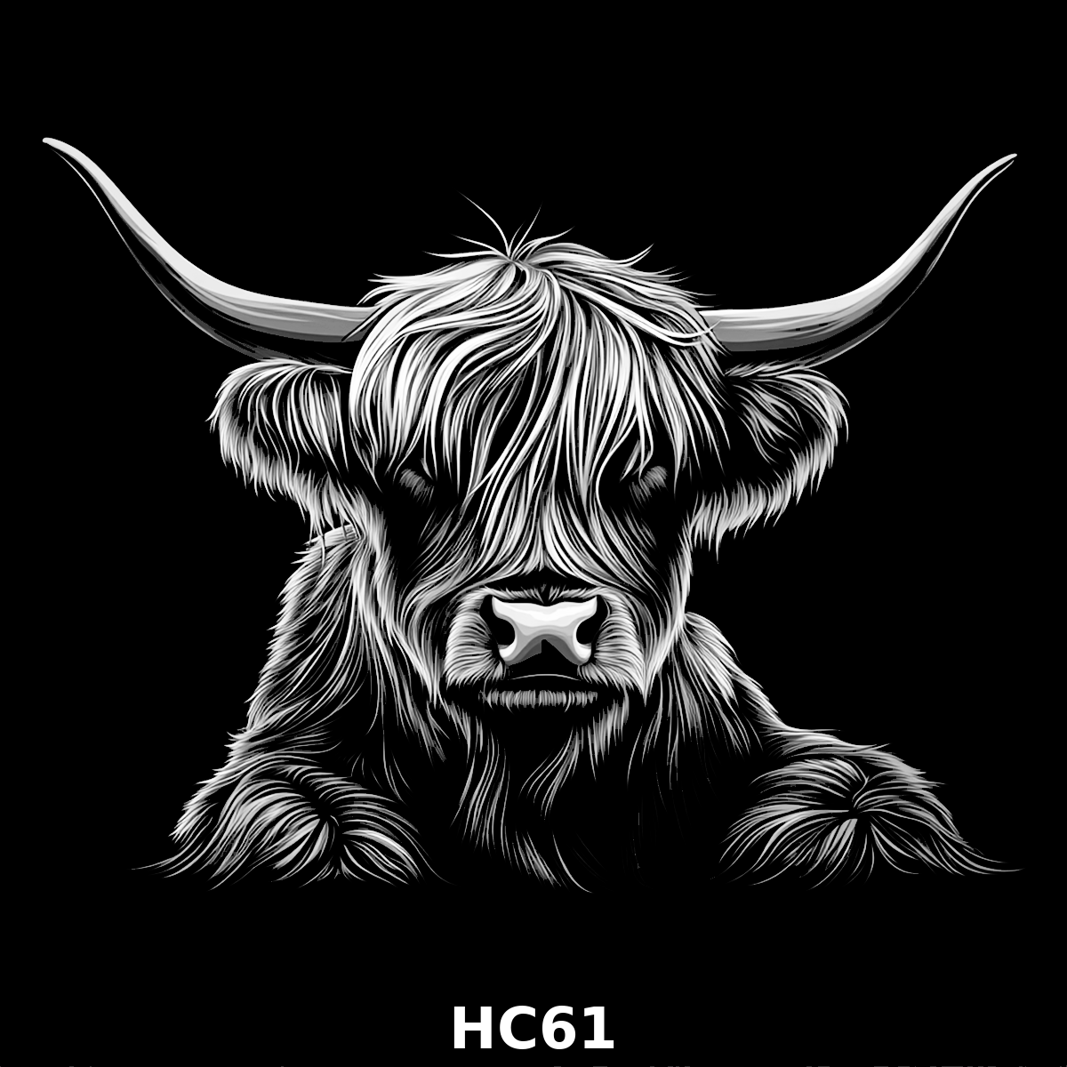 Set of four (4) Highland Cattle Coasters – Rustic Charm for Your Home