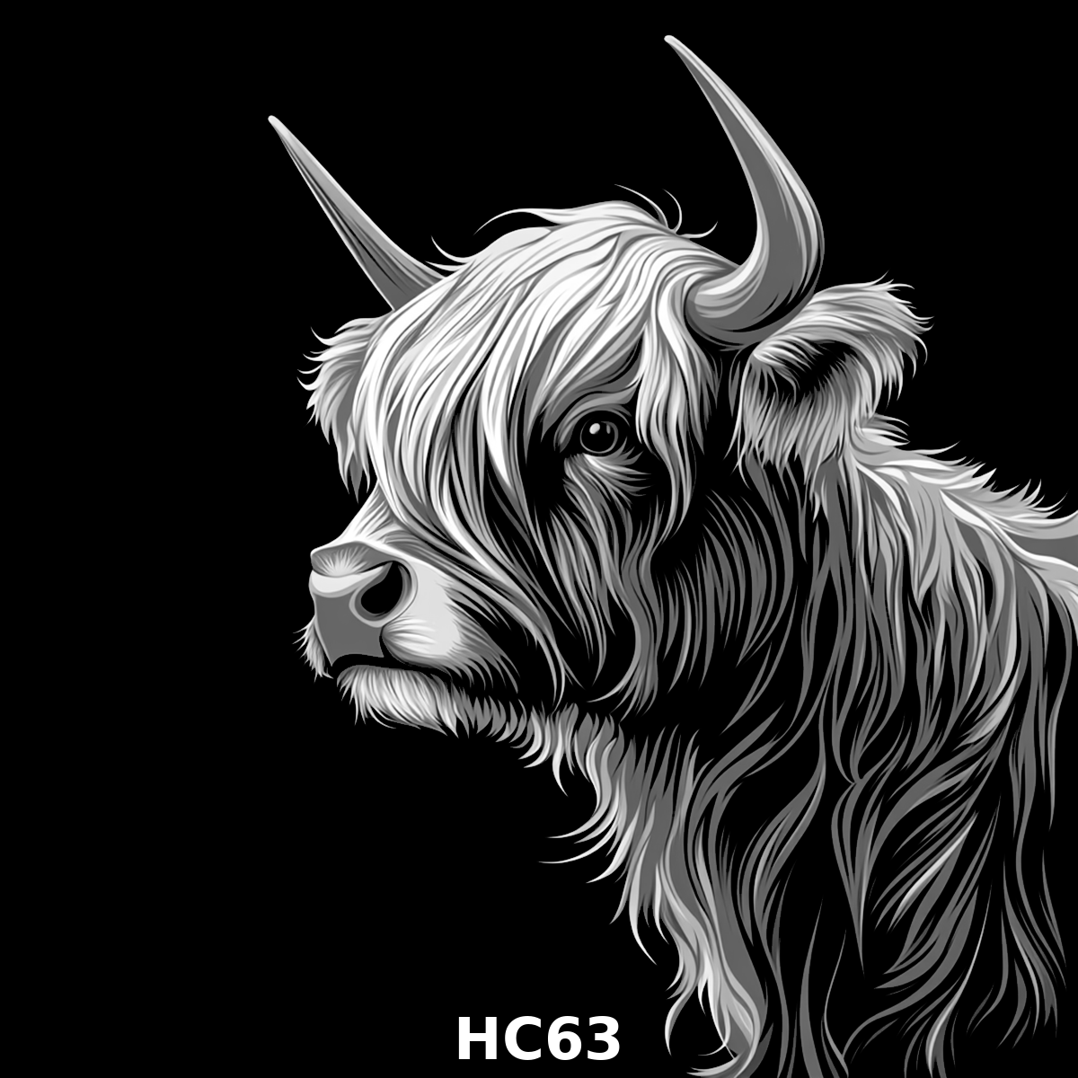 Set of four (4) Highland Cattle Coasters – Rustic Charm for Your Home