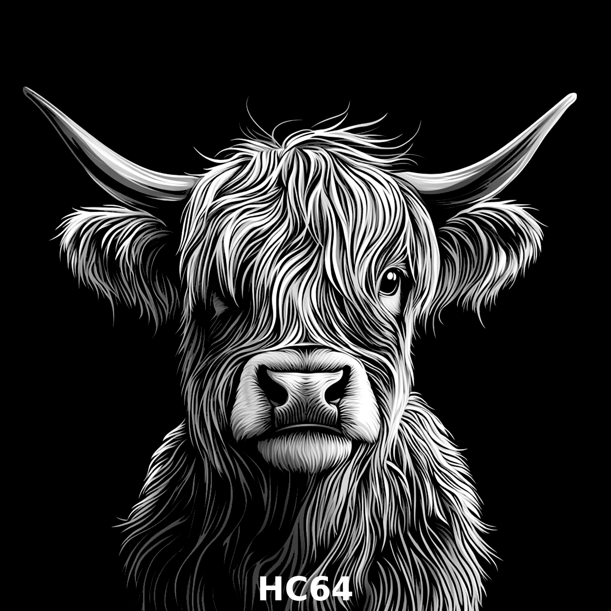 Set of four (4) Highland Cattle Coasters – Rustic Charm for Your Home