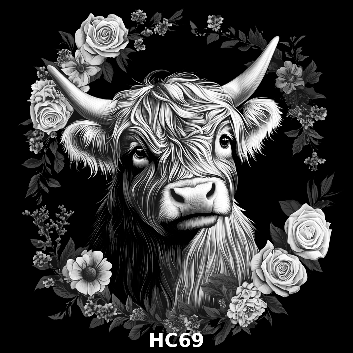 Set of four (4) Highland Cattle Coasters – Rustic Charm for Your Home