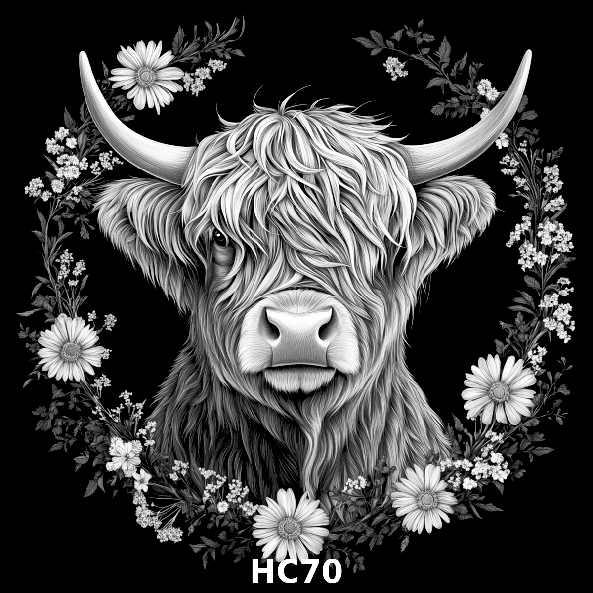 Set of four (4) Highland Cattle Coasters – Rustic Charm for Your Home