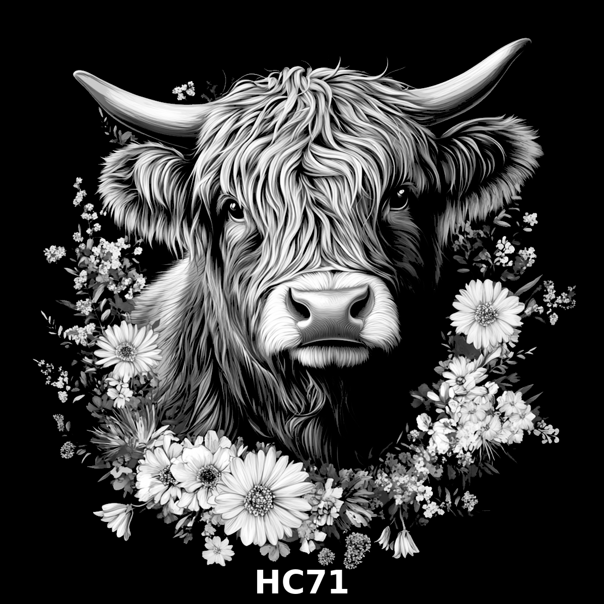 Set of four (4) Highland Cattle Coasters – Rustic Charm for Your Home