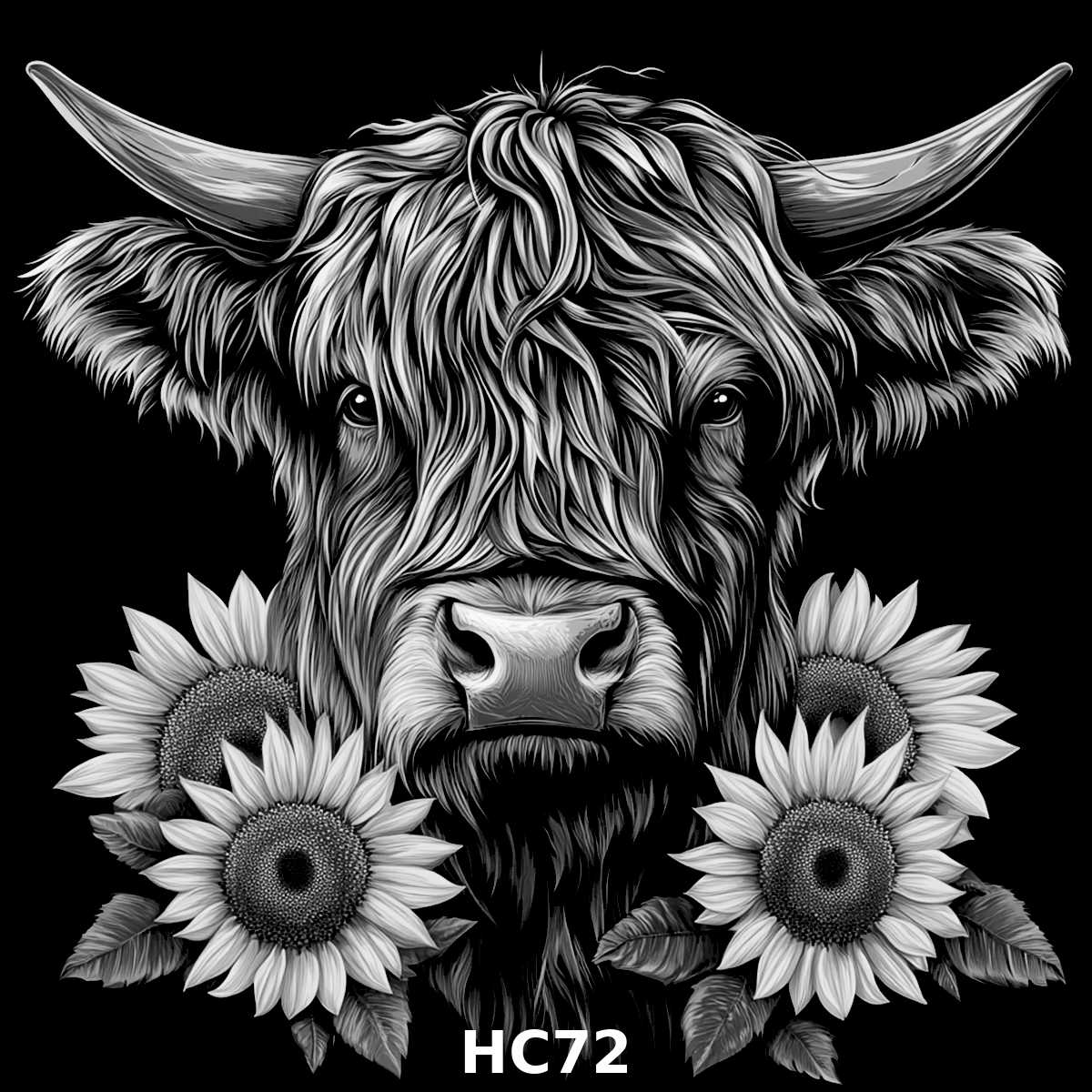 Set of four (4) Highland Cattle Coasters – Rustic Charm for Your Home