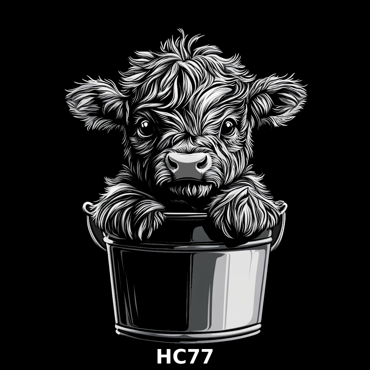 Set of four (4) Highland Cattle Coasters – Rustic Charm for Your Home