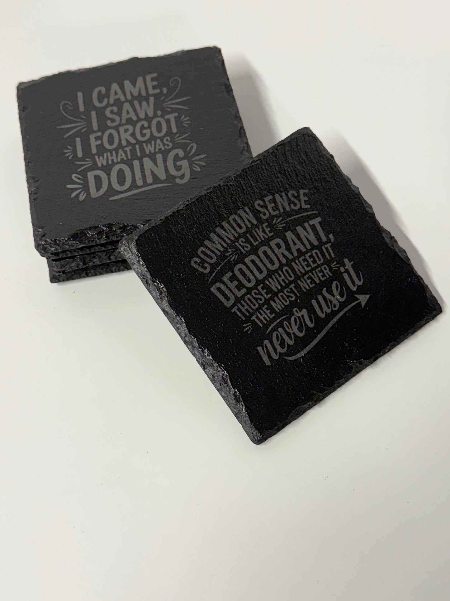 Set of four (4) Sassy / Sarcastic Coasters Volume 1