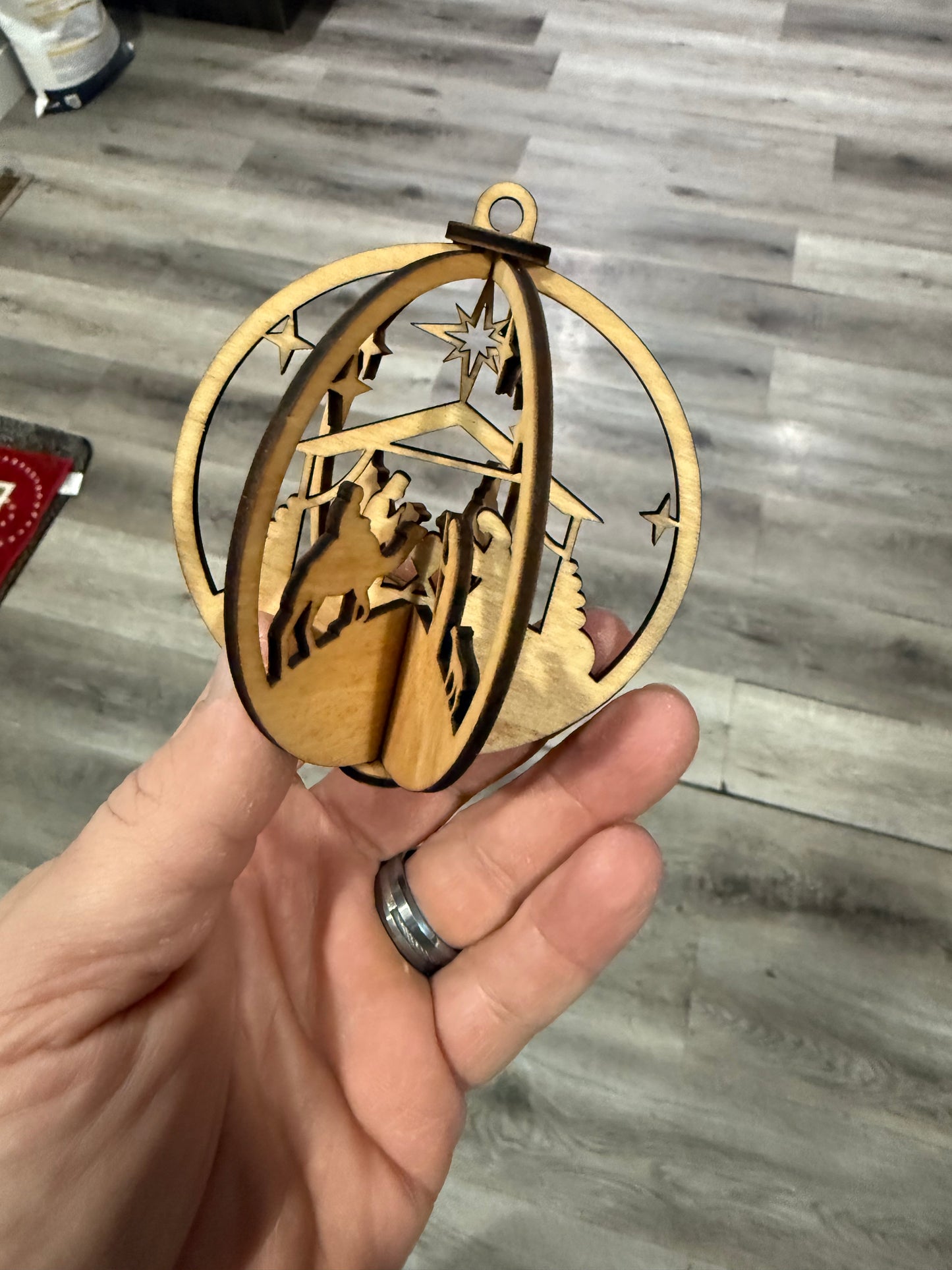 3D Nativity Scene Ornament