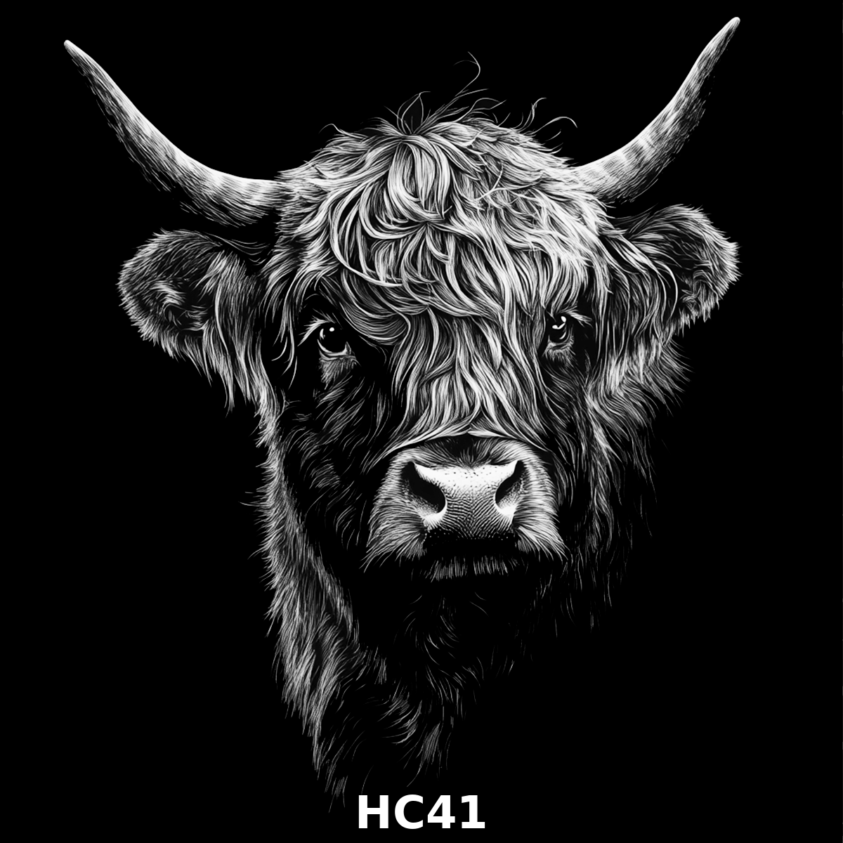 Set of four (4) Highland Cattle Coasters – Rustic Charm for Your Home