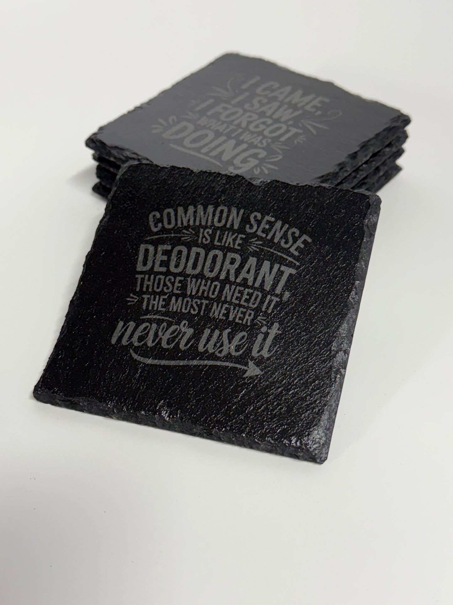 Set of four (4) Sassy / Sarcastic Coasters Volume 1